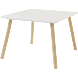 Liberty House Toys Kids White and Pinewood Table and Chairs - Size: 44 x 60 x 60cm - Wilko - thumbnail 4