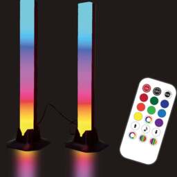 Global Gizmos Interactive Desktop Light Bar 2 Pack - Size: 32 x 9 x 9cm - Multi - Wilko - thumbnail 1