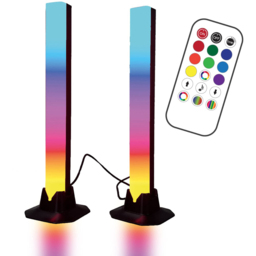 Global Gizmos Interactive Desktop Light Bar 2 Pack - Size: 32 x 9 x 9cm - Multi - Wilko - thumbnail 4