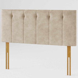 Aspire Furniture Hepburn Single Natural Soft Touch Linen Headboard - Beige - Aspire Beds - Wilko - thumbnail 3