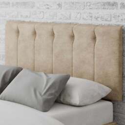 Aspire Furniture Hepburn Single Natural Soft Touch Linen Headboard - Beige - Aspire Beds - Wilko - thumbnail 1