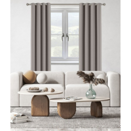 New Edge Blinds 290cm Chrome Ball End Eyelet Metal Curtain Pole Set - Wilko - thumbnail 3