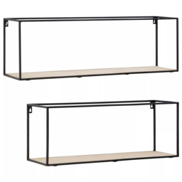 Premier Housewares Brixton Cuboid Shelves - Size: 80 x 18 x 25cm - Multi - Interiors by Premier - Wilko - thumbnail 3