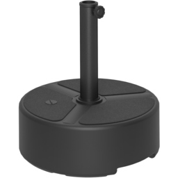 Outsunny Black Round Fillable Parasol Base - Size: 32.5 x 45 x 45cm - Wilko - thumbnail 1