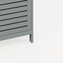 GFW Bergen Grey 3 Tier Shoe Cabinet - Size: 18 x 52 x 108cm - Wilko - thumbnail 7