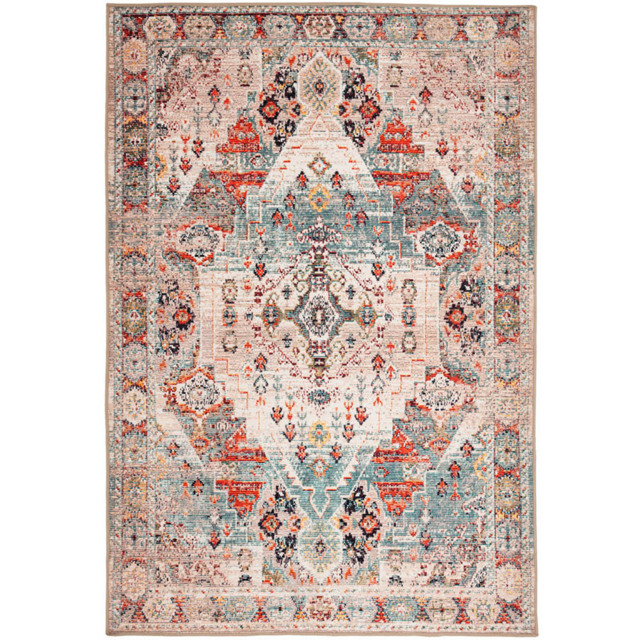 Kukoon Distressed Vintage Washable Beige Grey Rug 200 x 290cm - n/a - Wilko - image 1