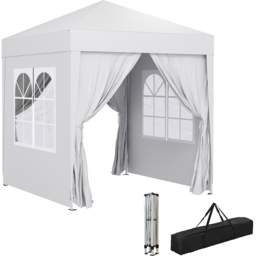 Outsunny 2 x 2m White Marquee Pop Up Gazebo Party Tent - Size: 240 x 200 x 200cm - Wilko - thumbnail 3