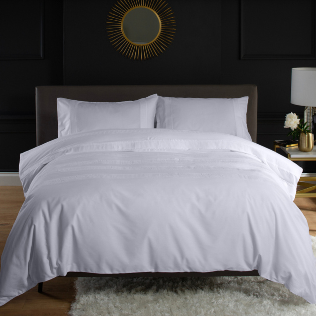 The Lyndon Company Marseilles Double 200 Thread Count Duvet Set - Blue - Wilko - image 1