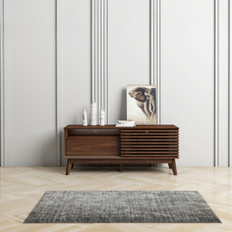 Kudl LV41 Single Door Dark Columbian Walnut TV Cabinet - Brown - Wilko - thumbnail 4