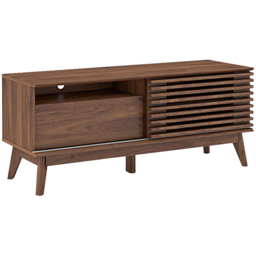 Kudl LV41 Single Door Dark Columbian Walnut TV Cabinet - Brown - Wilko - thumbnail 3