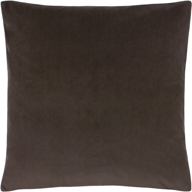 Paoletti Sunningdale Truffle Square Velvet Cushion - Size: 50 x 50 cm - Multi - Wilko - image 1