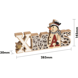 Xmas Haus Christmas Wooden Light Up Xmas Display - Size: 145 x 285 x 30cm - Cream - Wilko - thumbnail 7