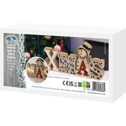 Xmas Haus Christmas Wooden Light Up Xmas Display - Size: 145 x 285 x 30cm - Cream - Wilko - thumbnail 6