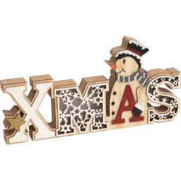 Xmas Haus Christmas Wooden Light Up Xmas Display - Size: 145 x 285 x 30cm - Cream - Wilko - thumbnail 4