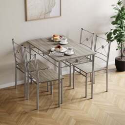 Vida Designs Roslyn 4 Seater Dining Set Oak - Wood - Wilko - thumbnail 6