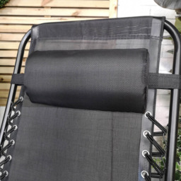 Samuel Alexander Black Reclining Textoline Garden Lounger Pack of 2 - Size: 1 Seater - Wilko - thumbnail 7