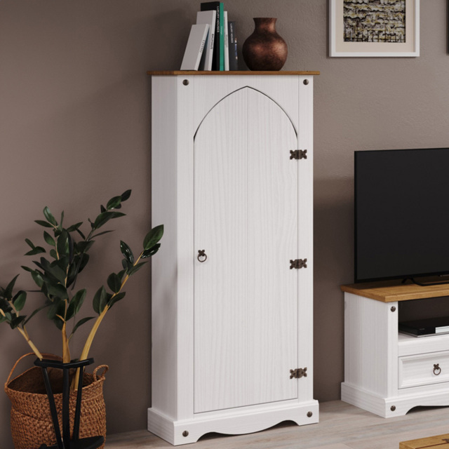 Core Products Corona Single Door White Vestry Cupboard - Wilko - image 1