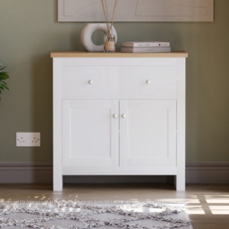 Vida Designs Arlington 2 Door 2 Drawer White Sideboard - Size: 35 x 79 x 80cm - Wilko - thumbnail 7
