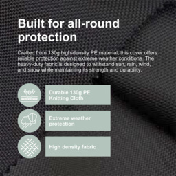 Home Source Duracover Patio Furniture Cover - Size: 69 x 170 x 110cm - Grey - Wilko - thumbnail 7