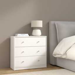 Furniture To Go May 3 Drawer White Chest of Drawers - Wilko - thumbnail 7