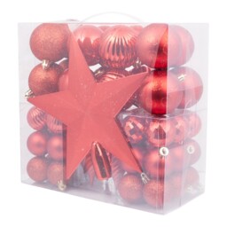 57 Piece Bauble and Tree Topper Set - Santa's Chalet - Wilko - thumbnail 6