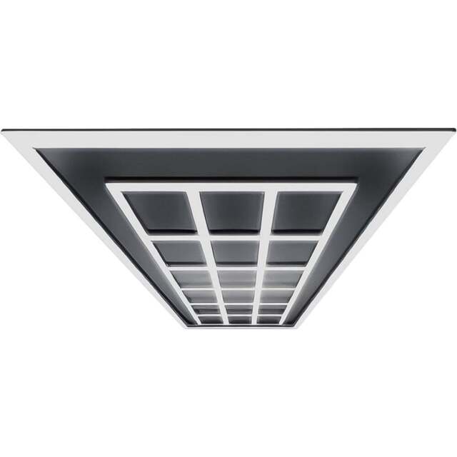 Ener-J 18 Square Designer Ceiling Light with Frame - Size: 120 x 40 x 20cm - White - Wilko - image 1