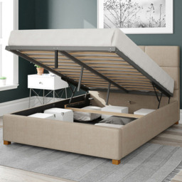 Aspire Caine Small Double Cream Malham Weave Ottoman Bed - Aspire Beds - Wilko - thumbnail 3