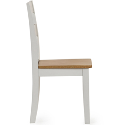 Julian Bowen Linwood Set of 2 White Dining Chair - Wilko - thumbnail 6