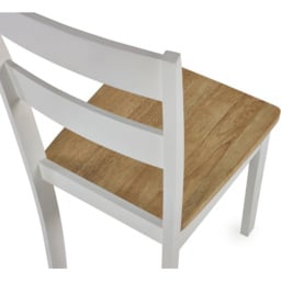 Julian Bowen Linwood Set of 2 White Dining Chair - Wilko - thumbnail 7