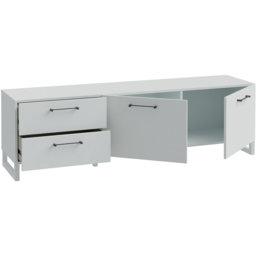 Florence Sali 2 Door 2 Drawer Light Grey TV Unit - Size: 48.6 x 164.6 x 41.1cm - Furniture To Go - Wilko - thumbnail 5