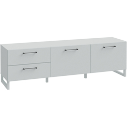 Florence Sali 2 Door 2 Drawer Light Grey TV Unit - Size: 48.6 x 164.6 x 41.1cm - Furniture To Go - Wilko - thumbnail 3