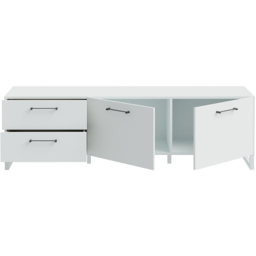 Florence Sali 2 Door 2 Drawer Light Grey TV Unit - Size: 48.6 x 164.6 x 41.1cm - Furniture To Go - Wilko - thumbnail 6