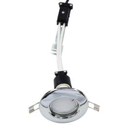 ValueLights Chrome Fixed Warm White LED Ceiling Downlight 6 Pack - Silver - Wilko