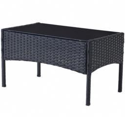 Home Detail Maya 4 Seater Black Rattan Sofa Dining Set with Cover - Wilko - thumbnail 7
