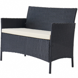 Home Detail Maya 4 Seater Black Rattan Sofa Dining Set with Cover - Wilko - thumbnail 4