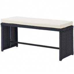 Home Detail Maya 4 Seater Black Rattan Sofa Dining Set with Cover - Wilko - thumbnail 6