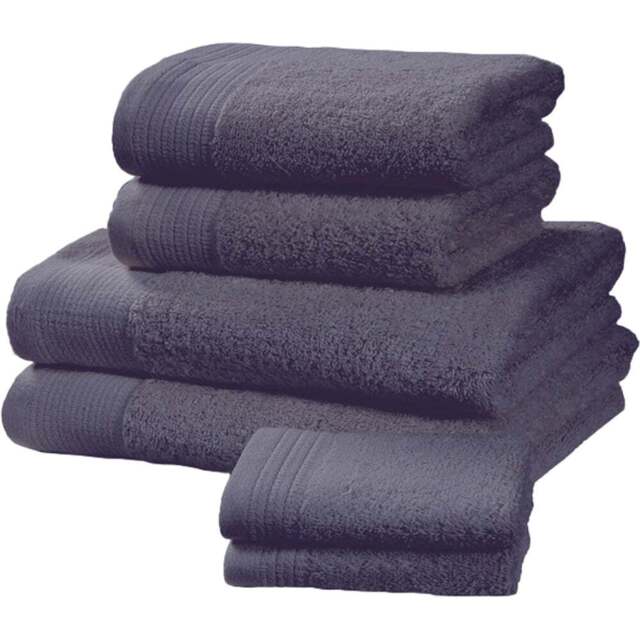 Rapport Home Chatsworth Super Soft 600gsm Combed Cotton Blue Bath Towel - Wilko - image 1
