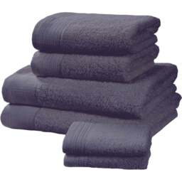 Rapport Home Chatsworth Super Soft 600gsm Combed Cotton Blue Bath Towel - Wilko - thumbnail 1