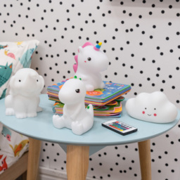 ValueLights Children Nursery Cloud LED Nightlight with Remote - Size: 8 x 15 x 8cm - White - Wilko - thumbnail 5