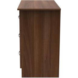 Crowndale Avon 3 Drawer Noche Walnut Chest of Drawers - Wilko - thumbnail 5