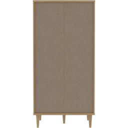 Florence Calasetta 2 Door Light Oak Rattan Display Cabinet - Size: 41 x 80 x 166cm - Multi - Furniture to Go - Wilko - thumbnail 7