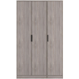 Crowndale Hong Kong 3 Door Grey Oak Tall Wardrobe Ready Assembled - Wilko - thumbnail 3