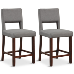 Costway Grey Bar Stool Set of 2 - Size: 104 x 49 x 30cm - Wilko - thumbnail 3