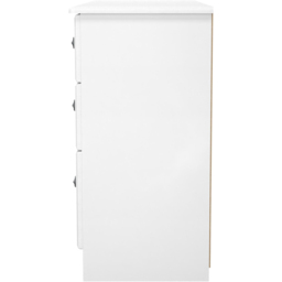 Crowndale Pembroke 6 Drawer Matt White Wide Chest of Drawers Ready Assembled - White Matt - Wilko - thumbnail 5