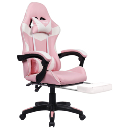 Neo Pink PU Leather Swivel Office Chair - Size: 66 x 55 x 125cm - Wilko - thumbnail 3