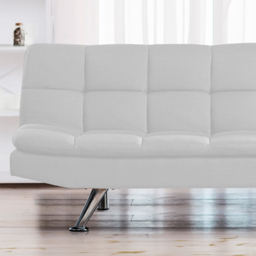Brooklyn Double Sleeper Cream Cube Sofa Bed - Size: 3 Seater - Wilko - thumbnail 3