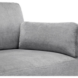 Julian Bowen Hayward 3 Seater Grey Chenille Sofa - Wilko - thumbnail 5