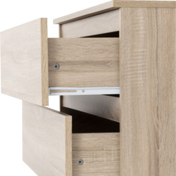 Seconique Malvern 3 Drawer Sonoma Oak Effect Chest - Brown - Wilko - thumbnail 6