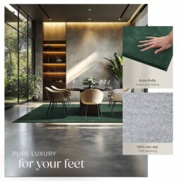 tectake Zonelle Green Short Pile Ultra Soft Rug 290 x 200cm - Size: 168 x 38 x 77cm - White - Wilko - thumbnail 5