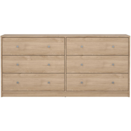 Furniture To Go May 6 Drawer Jackson Hickory Oak Chest of Drawers - Brown - Wilko - thumbnail 4